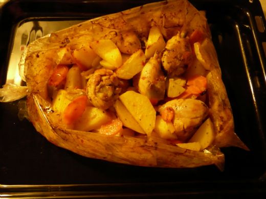 Fırın Poşetinde Tavuk Patates Tarifi ve Malzemeleri