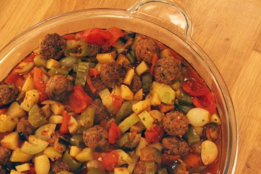 Fırında Köfte Patates Patlıcan Tarifi ve Malzemeleri